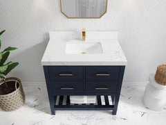 Parker 36 in. W x 22 in. D Single Sink Bathroom Vanity - photo 24