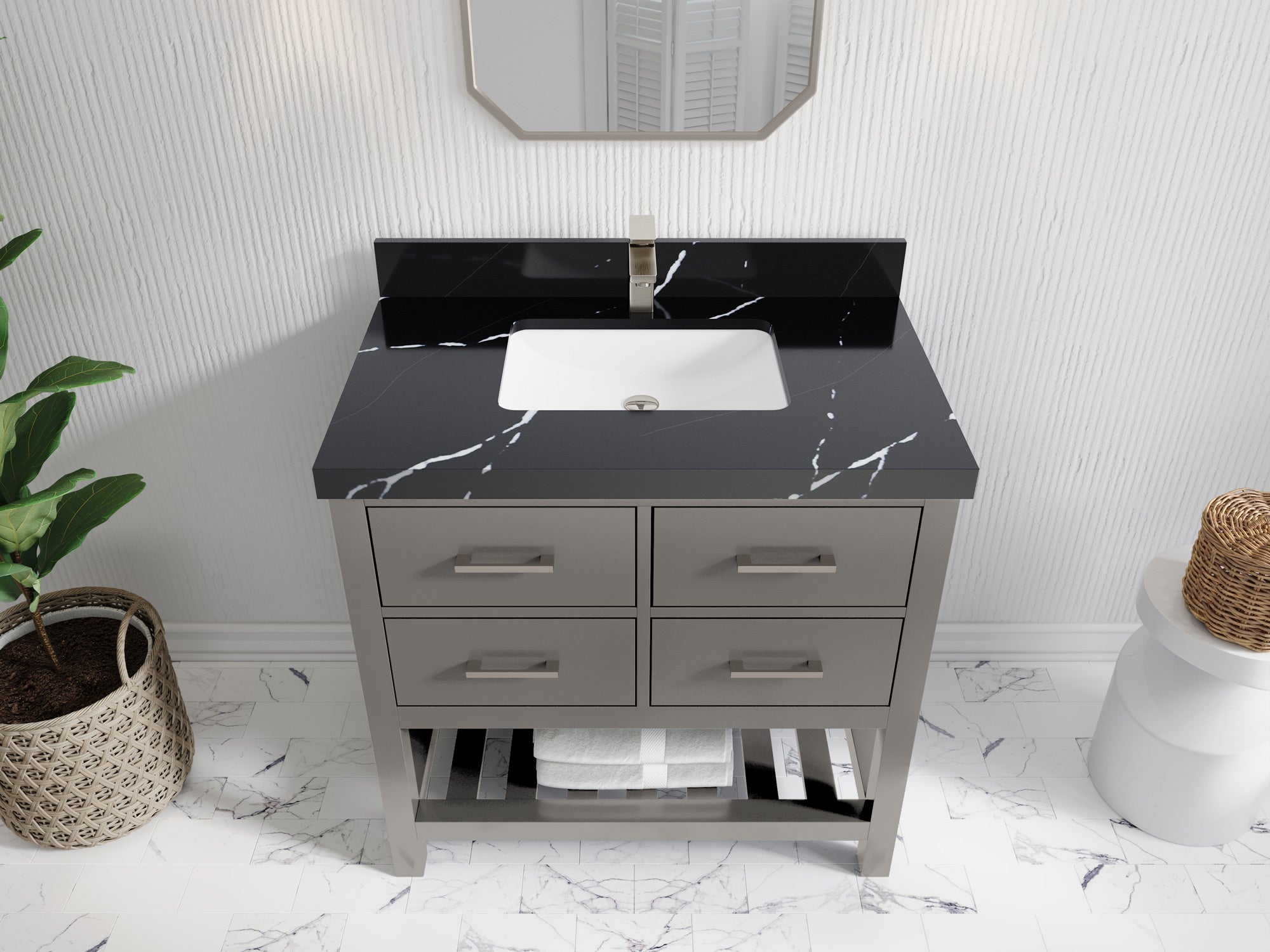Parker 36 in. W x 22 in. D Single Sink Bathroom Vanity - Willow Bath and Vanity
