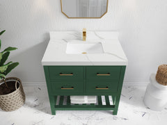 Parker 36 in. W x 22 in. D Single Sink Bathroom Vanity - photo 15