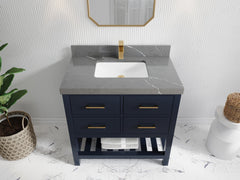 Parker 36 in. W x 22 in. D Single Sink Bathroom Vanity - photo 28