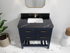 Parker 36 in. W x 22 in. D Single Sink Bathroom Vanity - photo 9