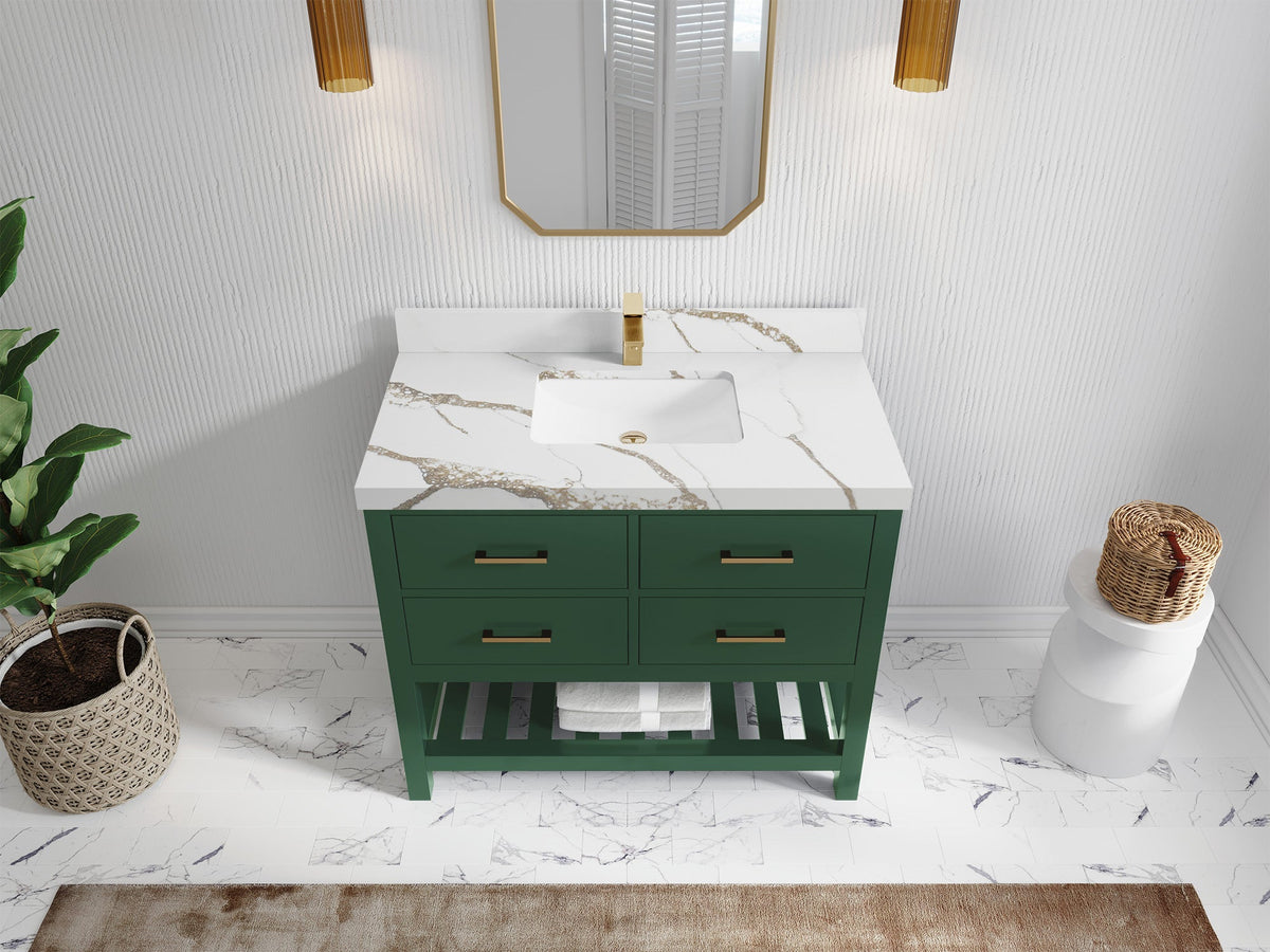 Parker 42 in. W x 22 in. D Single Sink Bathroom Vanity - Willow Bath and Vanity