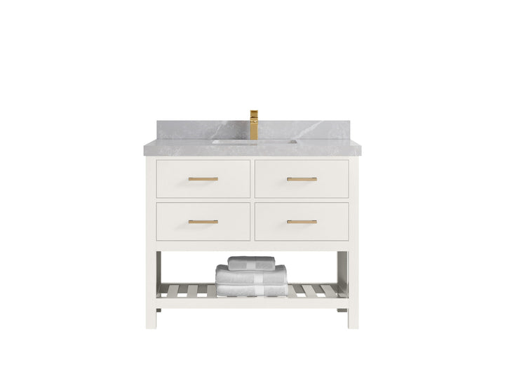 Parker 42 in. W x 22 in. D Single Sink Bathroom Vanity - photo 32