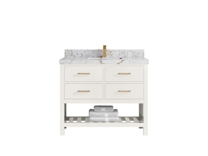 Parker 42 in. W x 22 in. D Single Sink Bathroom Vanity - photo 36