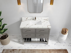Parker 42 in. W x 22 in. D Single Sink Bathroom Vanity - photo 29