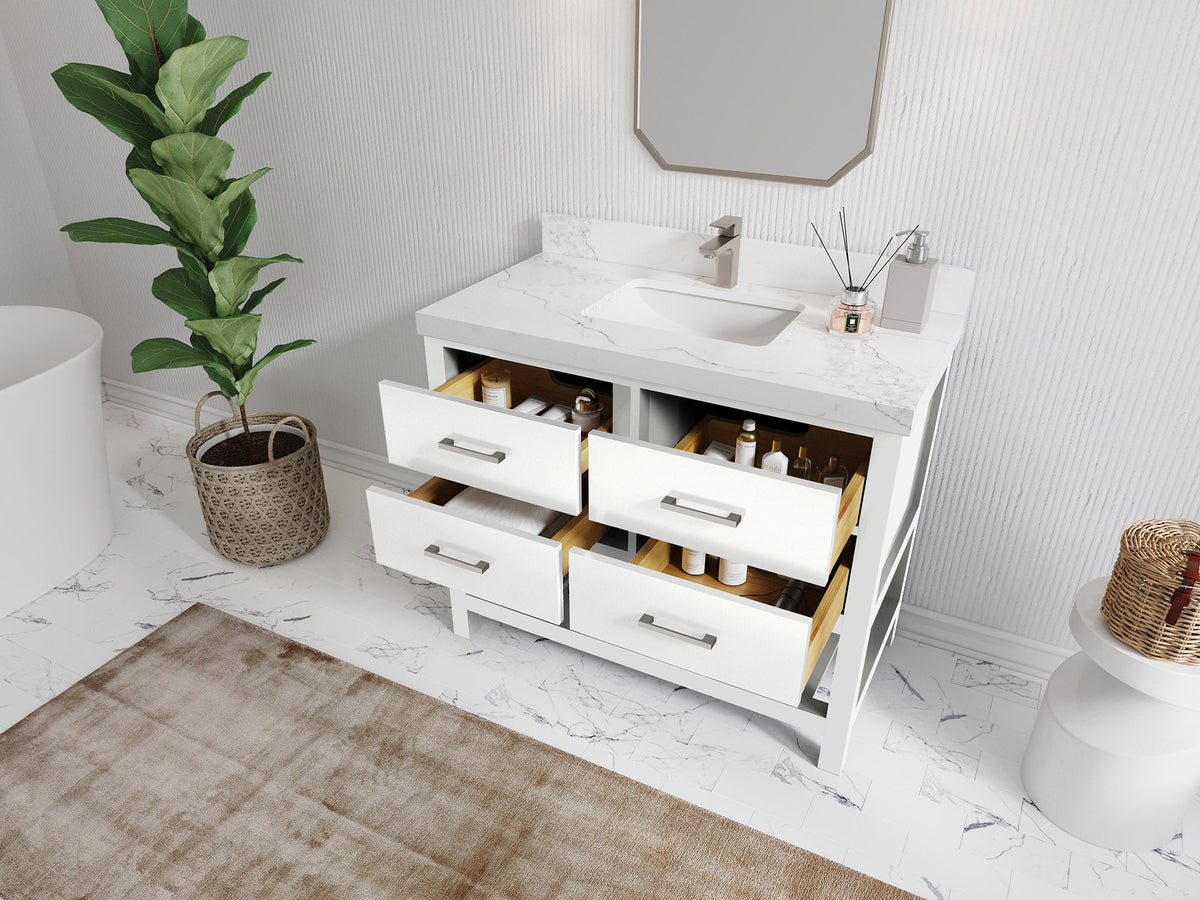 Parker 42 in. W x 22 in. D Single Sink Bathroom Vanity - Willow Bath and Vanity