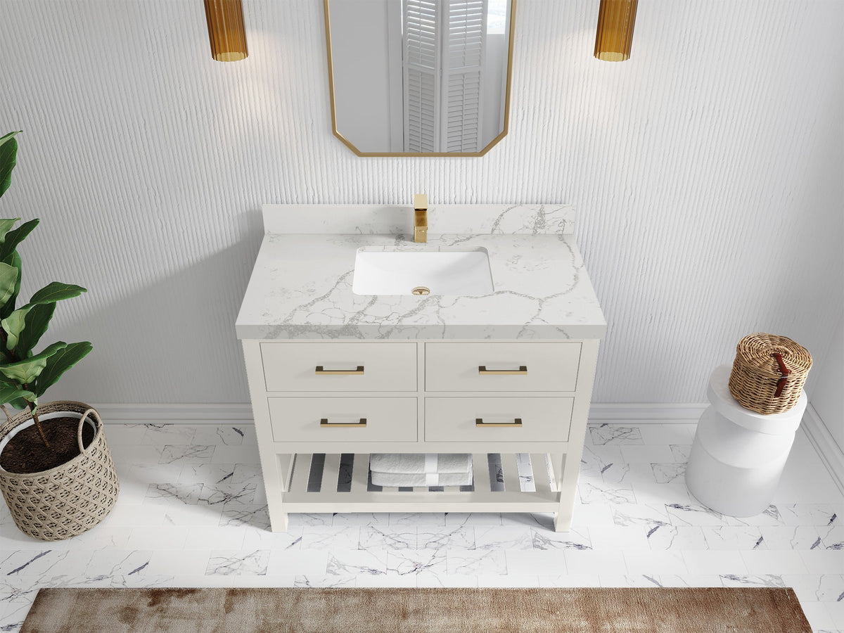Parker 42 in. W x 22 in. D Single Sink Bathroom Vanity - Willow Bath and Vanity