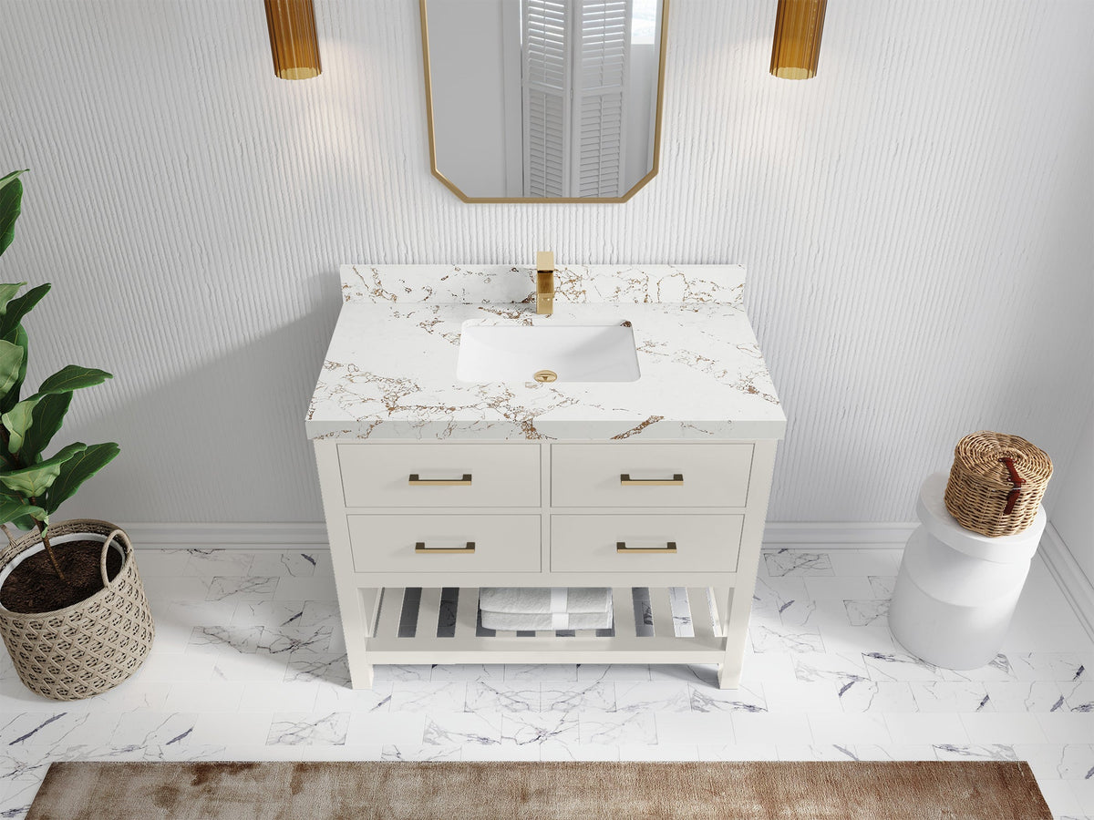 Parker 42 in. W x 22 in. D Single Sink Bathroom Vanity - Willow Bath and Vanity