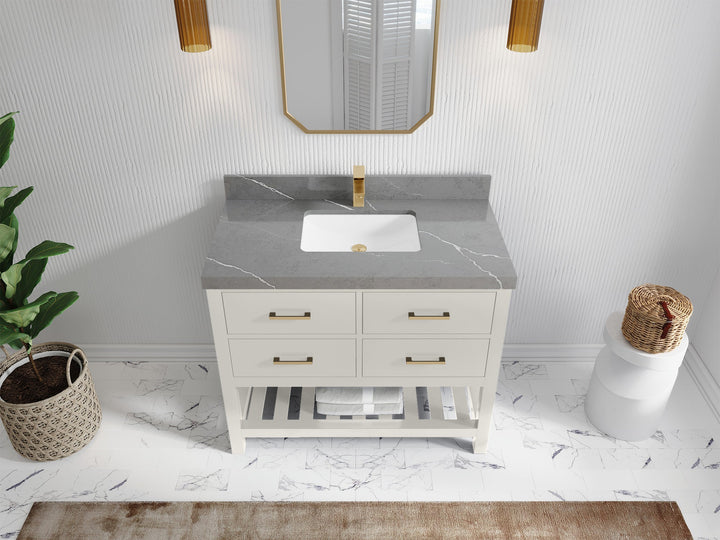 Parker 42 in. W x 22 in. D Single Sink Bathroom Vanity - photo 19