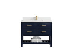 Parker 42 in. W x 22 in. D Single Sink Bathroom Vanity - photo 25
