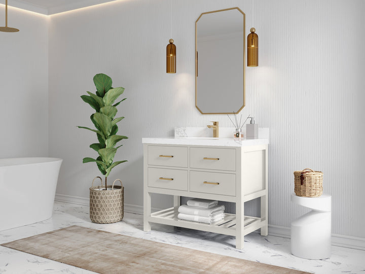 Parker 42 in. W x 22 in. D Single Sink Bathroom Vanity - photo 2
