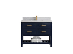 Parker 42 in. W x 22 in. D Single Sink Bathroom Vanity - photo 1