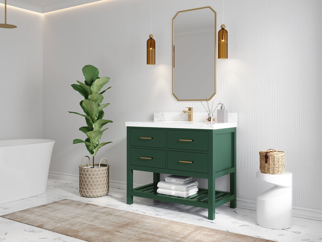 Parker 42 in. W x 22 in. D Single Sink Bathroom Vanity - Willow Bath and Vanity