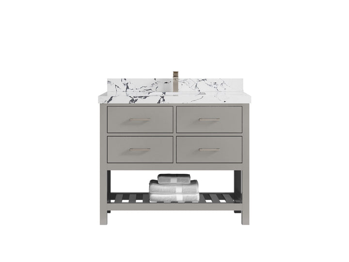 Parker 42 in. W x 22 in. D Single Sink Bathroom Vanity - photo 34