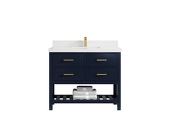 Parker 42 in. W x 22 in. D Single Sink Bathroom Vanity - photo 37