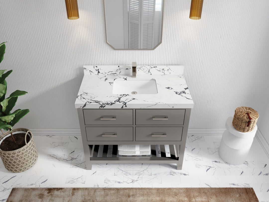 Parker 42 in. W x 22 in. D Single Sink Bathroom Vanity - Willow Bath and Vanity