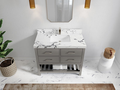 Parker 42 in. W x 22 in. D Single Sink Bathroom Vanity - Willow Bath and Vanity