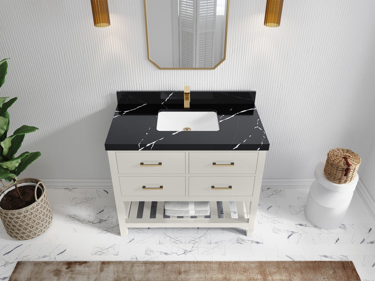 Parker 42 in. W x 22 in. D Single Sink Bathroom Vanity - Willow Bath and Vanity