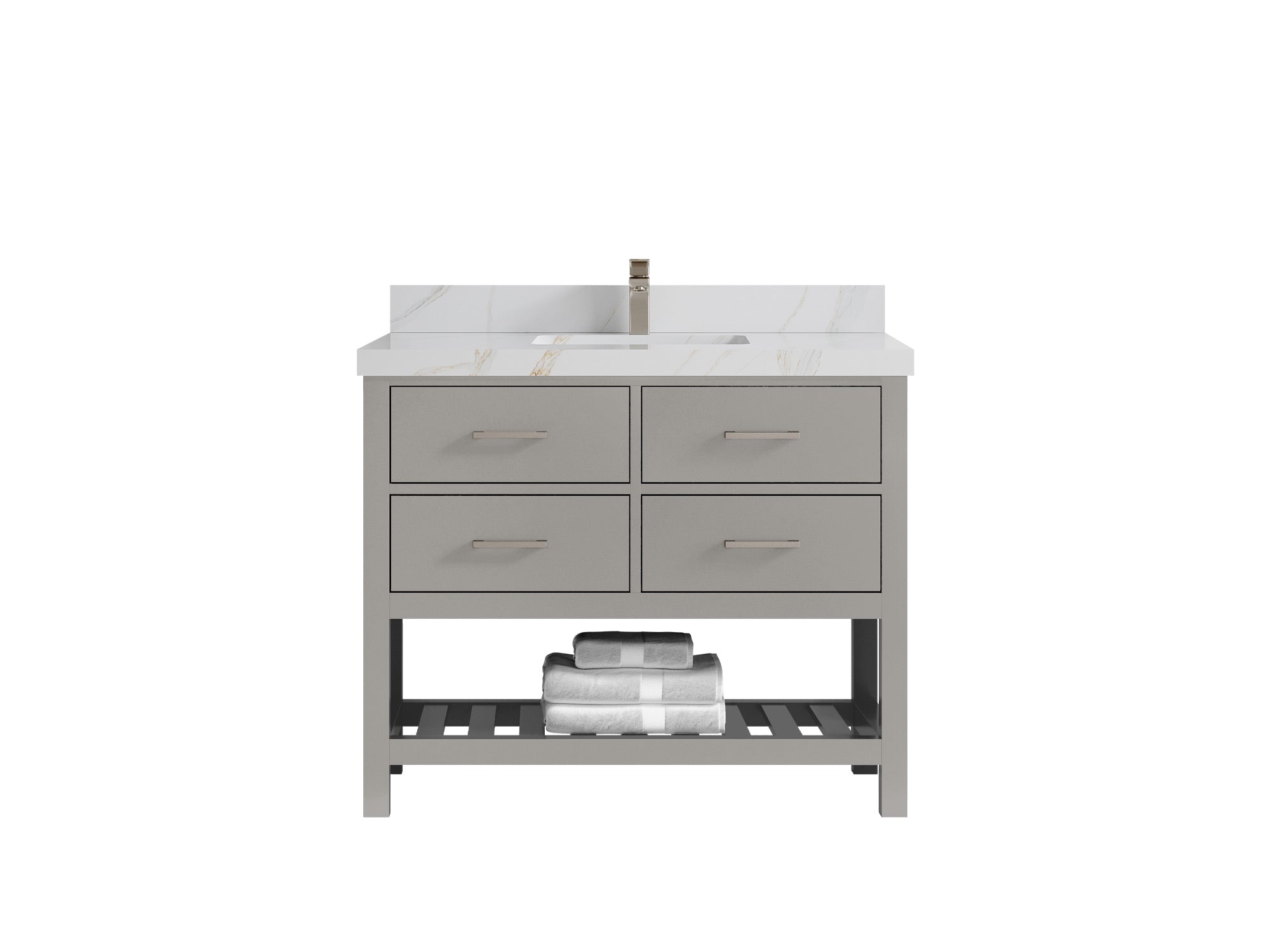 Parker 42 in. W x 22 in. D Single Sink Bathroom Vanity - Willow Bath and Vanity