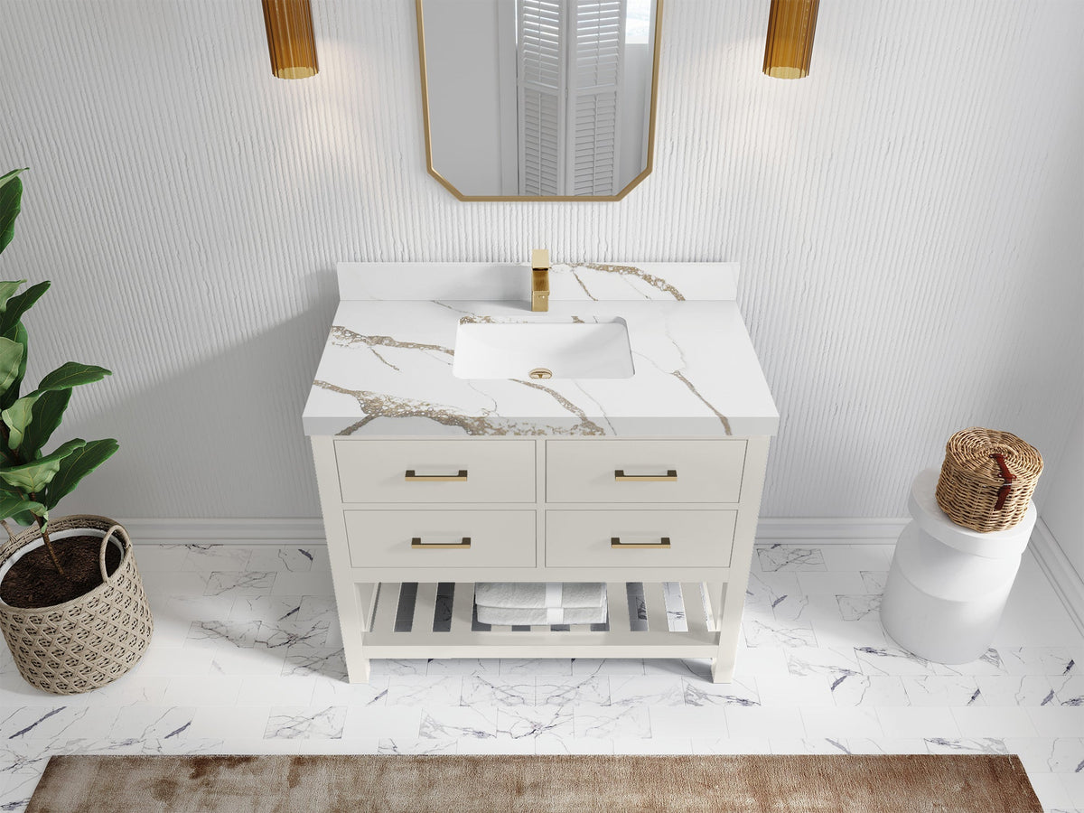 Parker 42 in. W x 22 in. D Single Sink Bathroom Vanity - Willow Bath and Vanity