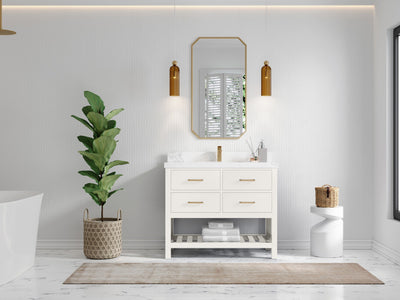 Parker 42 in. W x 22 in. D Single Sink Bathroom Vanity - Willow Bath and Vanity