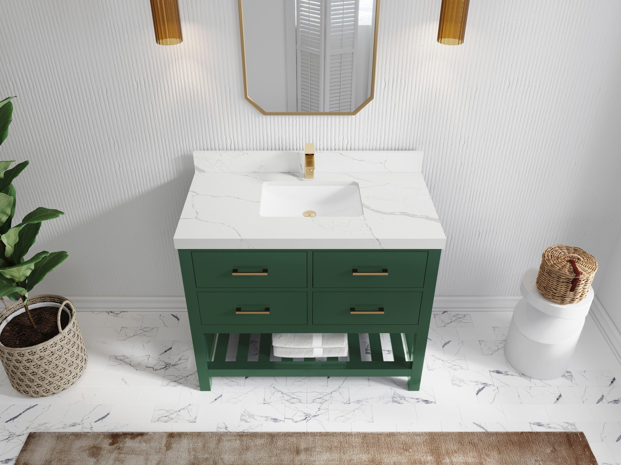 Parker 42 in. W x 22 in. D Single Sink Bathroom Vanity - Willow Bath and Vanity