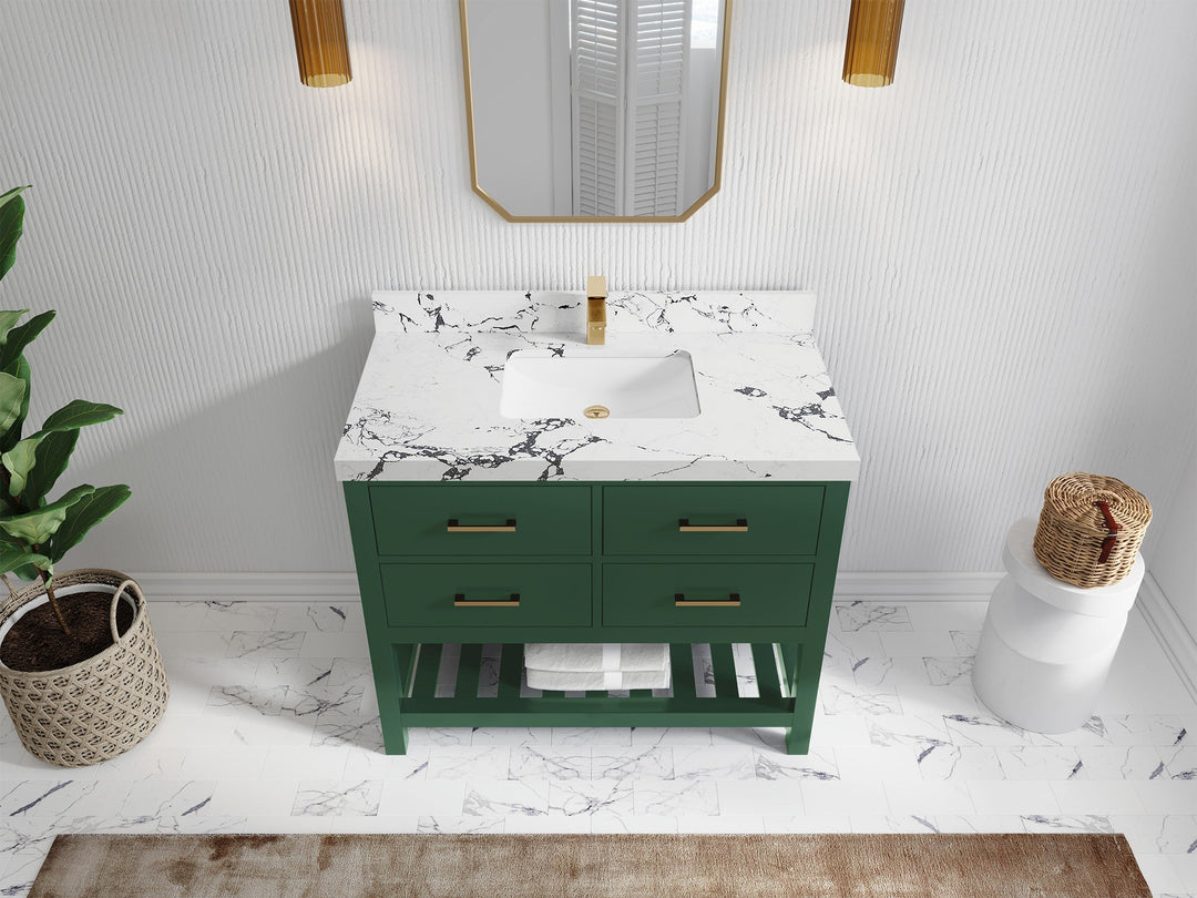 Parker 42 in. W x 22 in. D Single Sink Bathroom Vanity - Willow Bath and Vanity