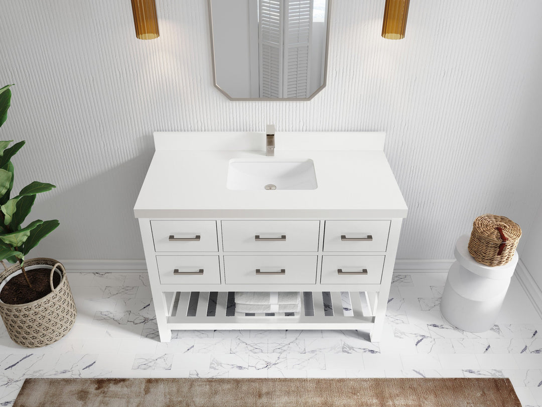 Parker 48 in. W x 22 in. D Single Sink Bathroom Vanity - Willow Bath and Vanity