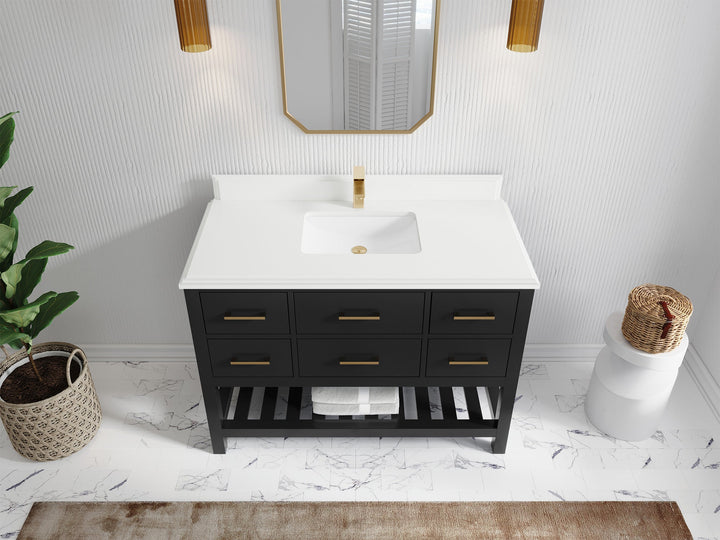 Parker 48 in. W x 22 in. D Single Sink Bathroom Vanity - photo 48