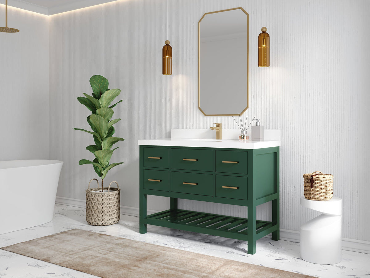 Parker 48 in. W x 22 in. D Single Sink Bathroom Vanity - Willow Bath and Vanity