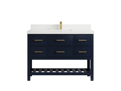 Parker 48 in. W x 22 in. D Single Sink Bathroom Vanity - photo 36