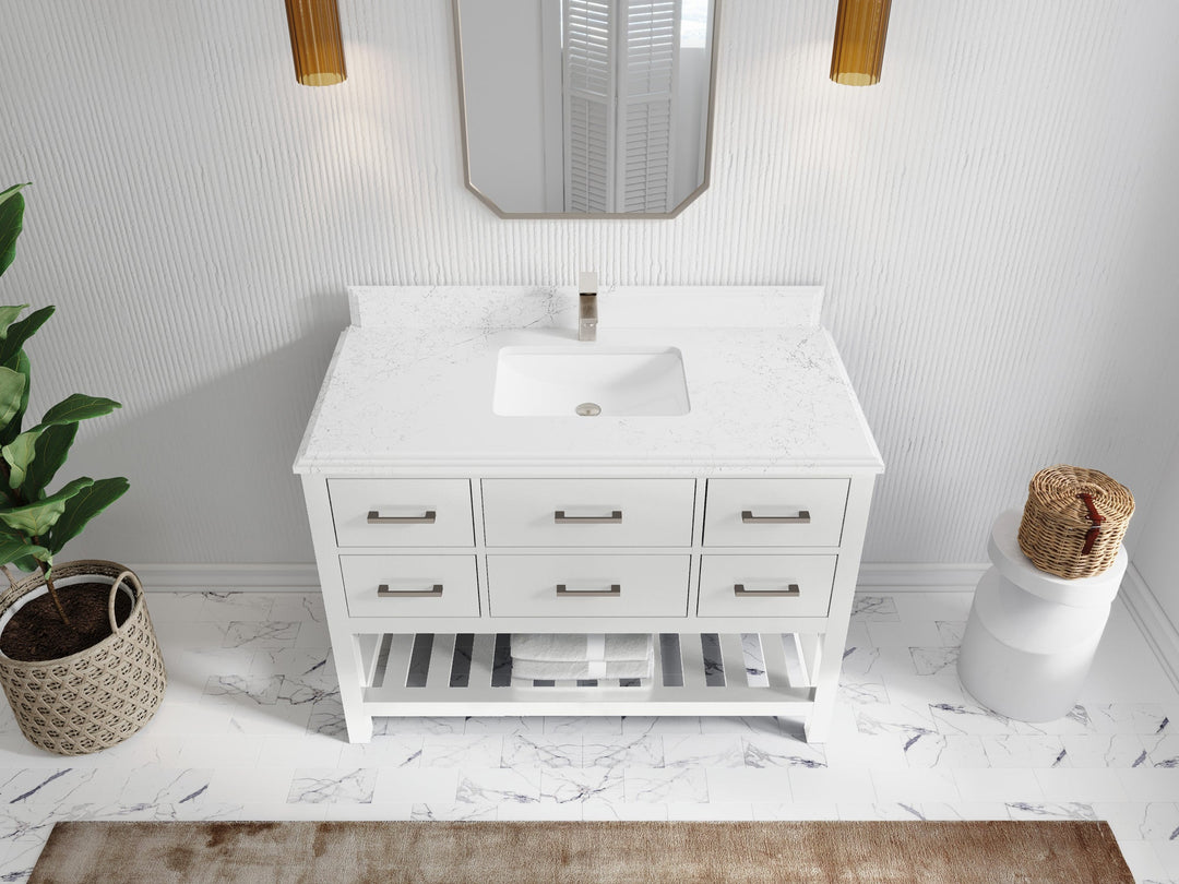 Parker 48 in. W x 22 in. D Single Sink Bathroom Vanity - Willow Bath and Vanity
