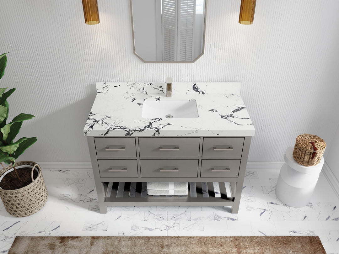 Parker 48 in. W x 22 in. D Single Sink Bathroom Vanity - Willow Bath and Vanity