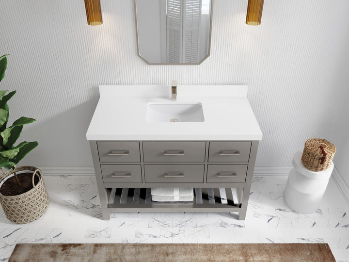 Parker 48 in. W x 22 in. D Single Sink Bathroom Vanity - photo 9