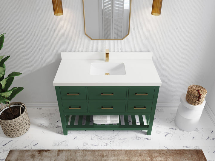 Parker 48 in. W x 22 in. D Single Sink Bathroom Vanity - photo 35