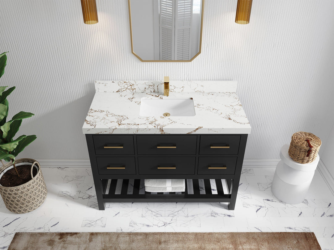Parker 48 in. W x 22 in. D Single Sink Bathroom Vanity - Willow Bath and Vanity