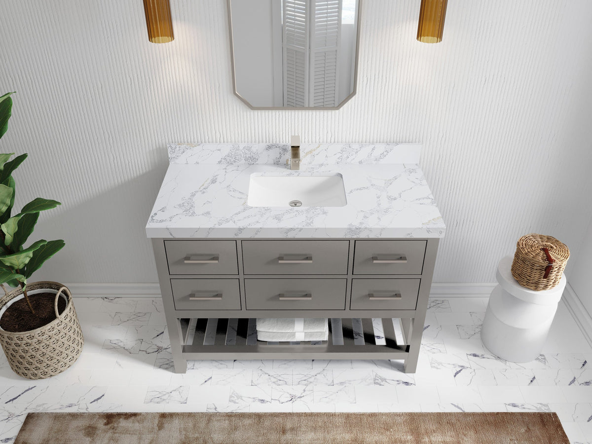 Parker 48 in. W x 22 in. D Single Sink Bathroom Vanity - Willow Bath and Vanity