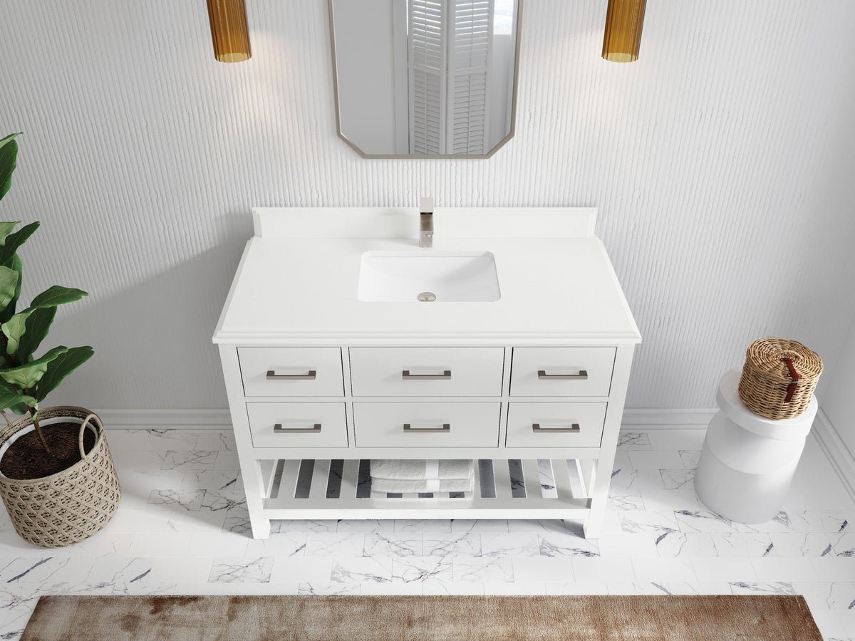 Parker 48 in. W x 22 in. D Single Sink Bathroom Vanity - Willow Bath and Vanity