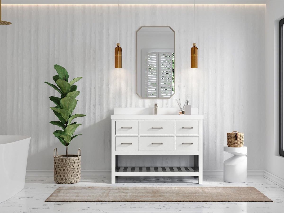 Parker 48 in. W x 22 in. D Single Sink Bathroom Vanity - Willow Bath and Vanity