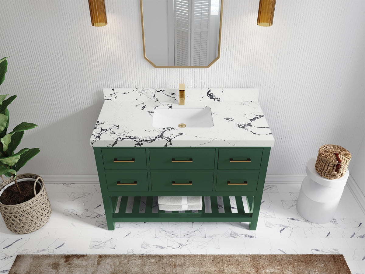 Parker 48 in. W x 22 in. D Single Sink Bathroom Vanity - Willow Bath and Vanity