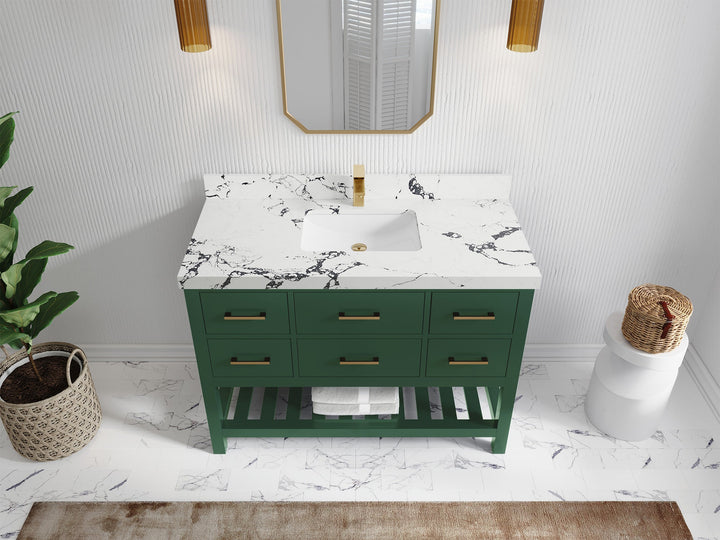 Parker 48 in. W x 22 in. D Single Sink Bathroom Vanity - photo 31