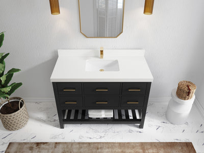 Parker 48 in. W x 22 in. D Single Sink Bathroom Vanity - Willow Bath and Vanity