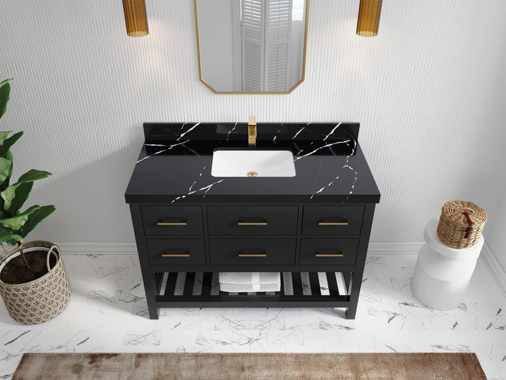 Parker 48 in. W x 22 in. D Single Sink Bathroom Vanity - photo 11