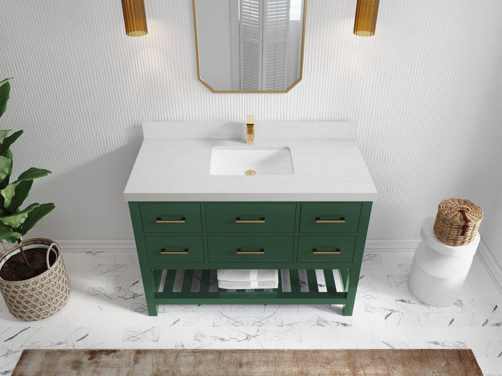 Parker 48 in. W x 22 in. D Single Sink Bathroom Vanity - photo 9