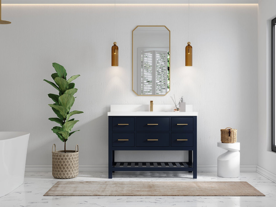 Parker 48 in. W x 22 in. D Single Sink Bathroom Vanity - Willow Bath and Vanity