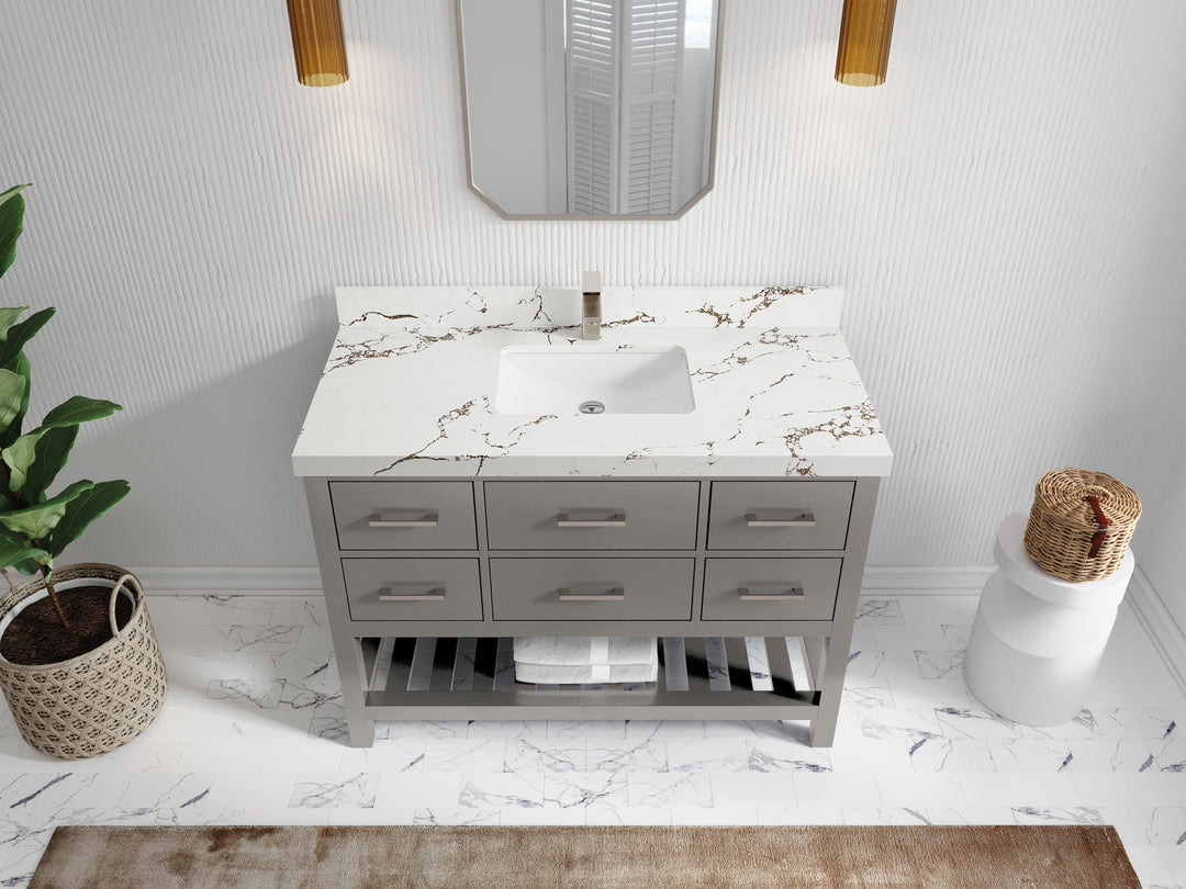 Parker 48 in. W x 22 in. D Single Sink Bathroom Vanity - Willow Bath and Vanity