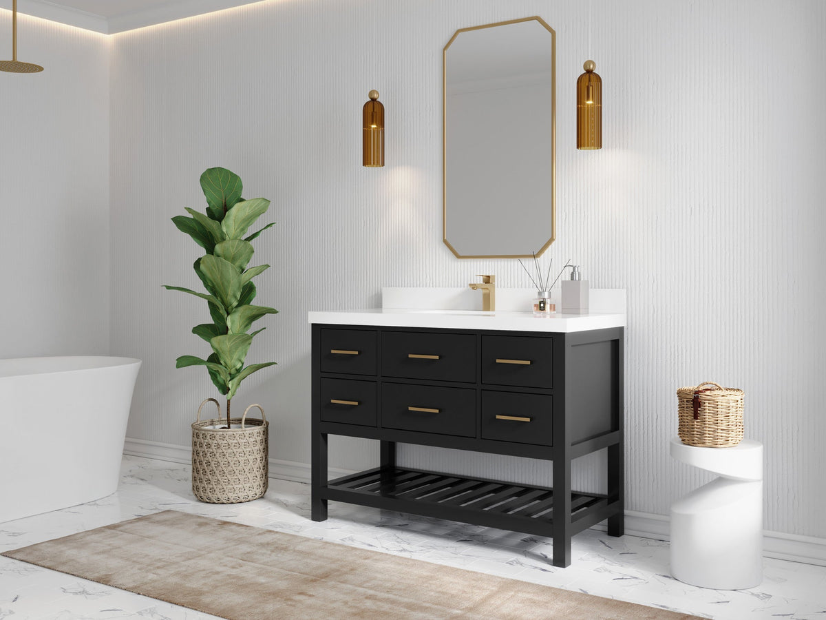 Parker 48 in. W x 22 in. D Single Sink Bathroom Vanity - Willow Bath and Vanity