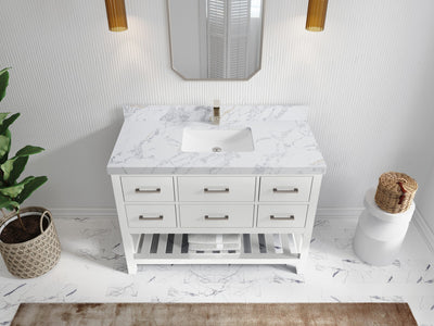 Parker 48 in. W x 22 in. D Single Sink Bathroom Vanity - Willow Bath and Vanity