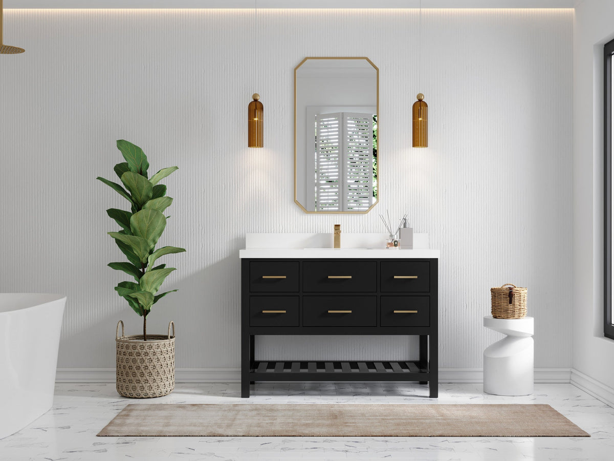 Parker 48 in. W x 22 in. D Single Sink Bathroom Vanity - Willow Bath and Vanity