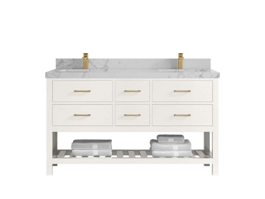 Parker 60 in. W x 22 in. D Double Sink Bathroom Vanity - Willow Bath and Vanity